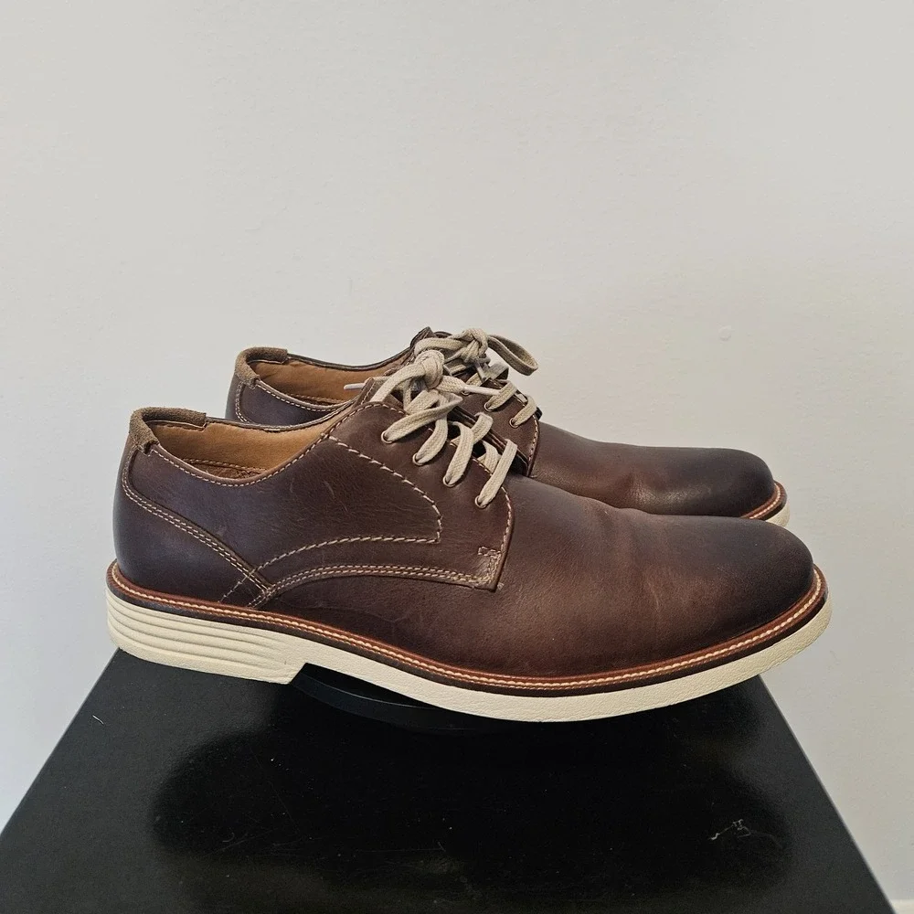 Dockers Parkway Oxford Mens Brown Lace Ups Water Stain Resistant Shoe Size 11.5